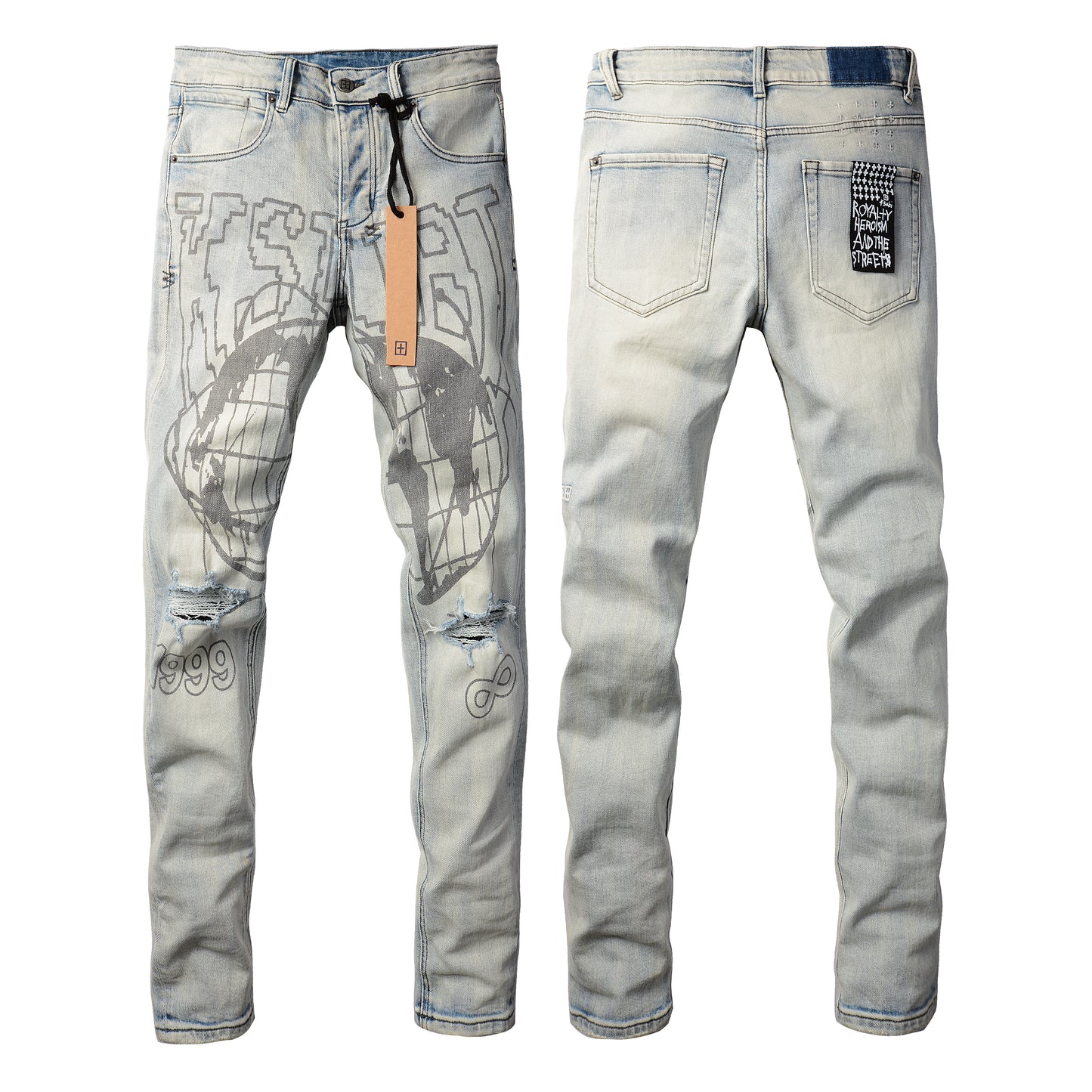 Jean slim gris intemporel 3013