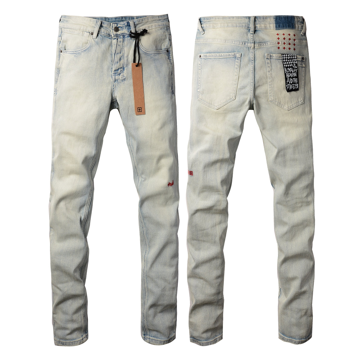 Jean Slim Fit avec détails délavés 3017