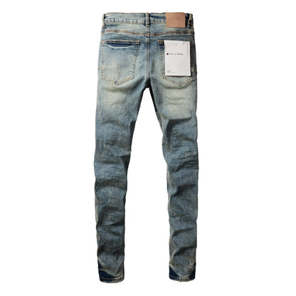 Jeans For Men, Designer Denim Trousers, Straight Leg, Retro Streetwear, Casual Sweatpants, Joggers Pants, 9015