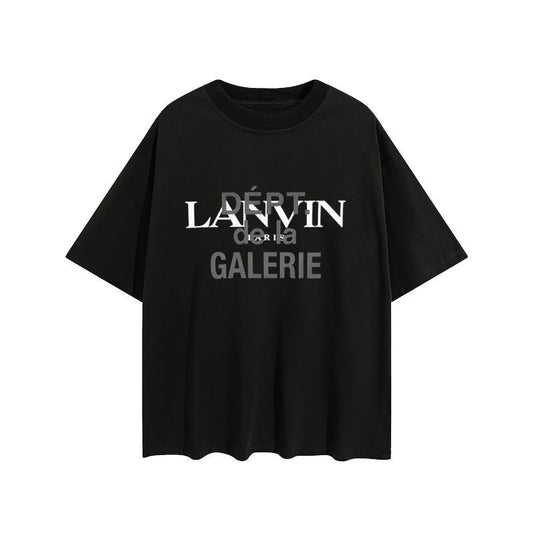 Tide Brand GALLERY DEPT Joint Overlapping Three-dimensional Printing Letters Men's and Women's High Street Trend Short-sleeved T-shirt