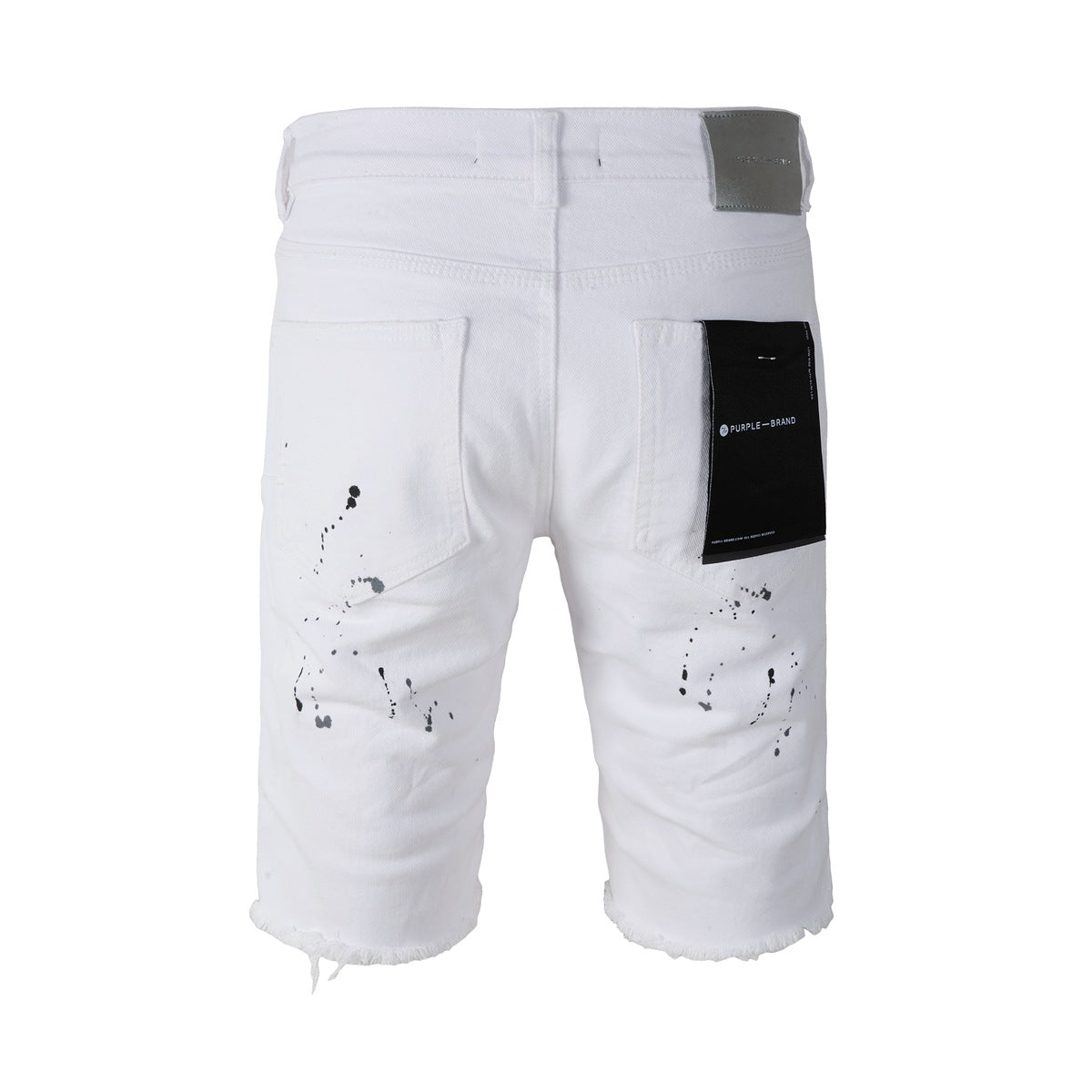 Le nouveau short en jean blanc troué pour homme 