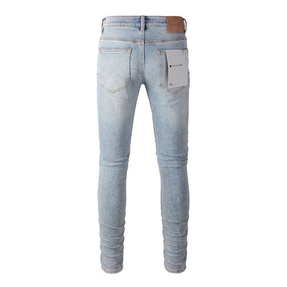 Light Blue Vintage Ripped Jeans