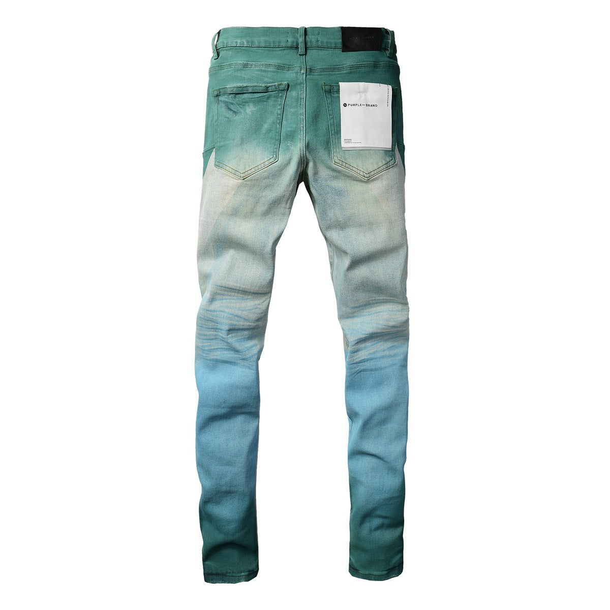 New Pop Style Mens Creases Pants Skinny Purple Denim Cyan Blue Jeans PB9047A