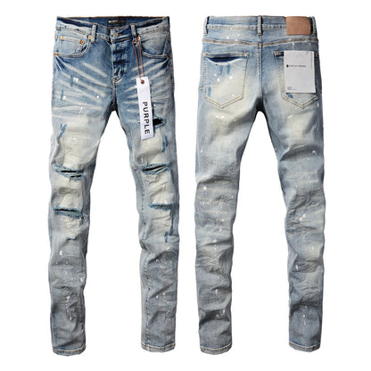 Jeans High Street Blue Distressed New 9003 Pants