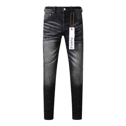 Jean avec pantalon High Street Black Paint Distressed 9002 