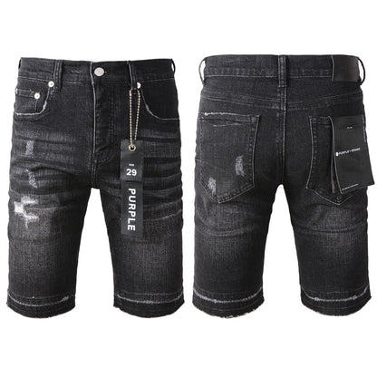 Short en jean noir tendance 5083 avec une coupe contemporaine 