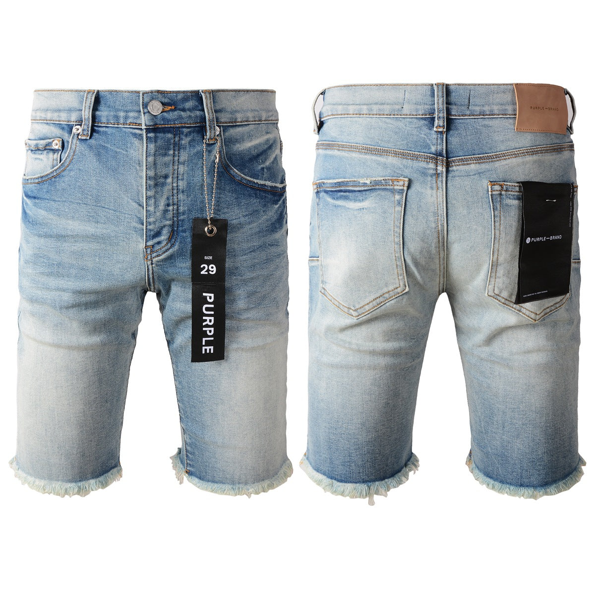 Shorts vaqueros azules 5016 con un corte moderno, perfectos para un elegante guardarropa de verano 