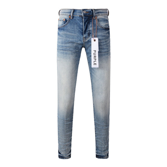 Jean streetwear classique pour homme, effet vieilli, noir et blanc, skinny 9016 1 