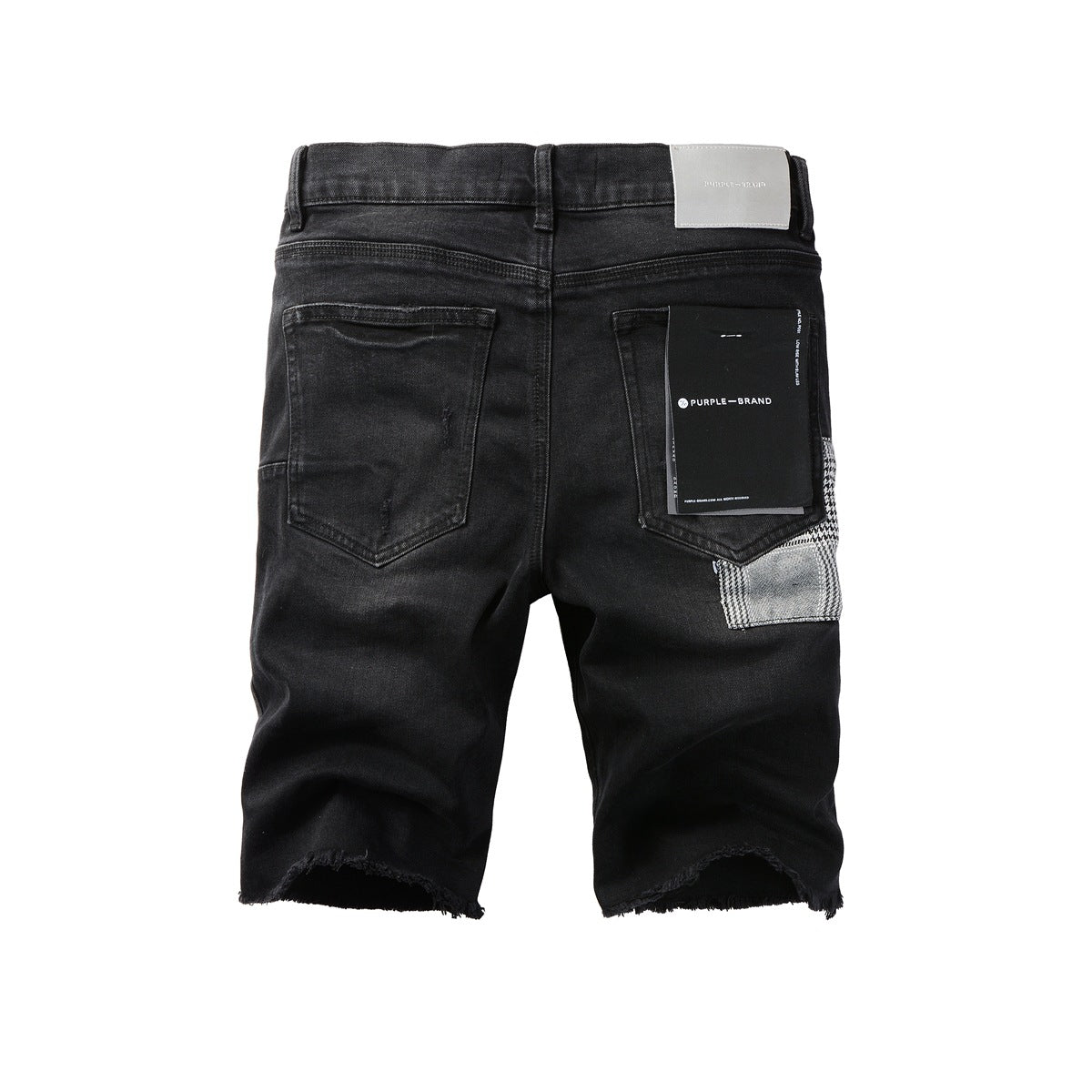 Short en jean noir 5001 au style classique et à la coupe confortable 