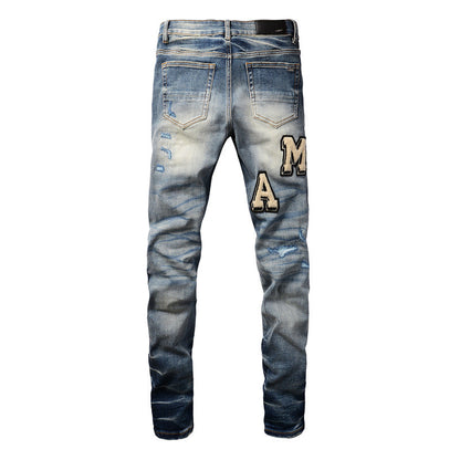 Purple Brand Purple Mens Jeans Designer Jeans High End Quality Slim Casual Straight Design Skinny Straight Jeans 8826