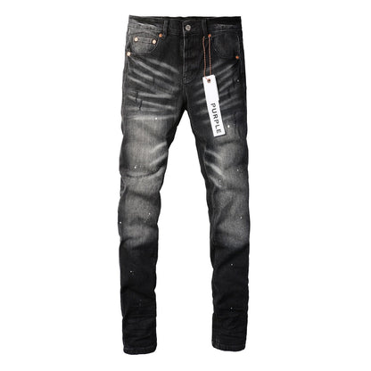 Jean avec pantalon High Street Black Paint Distressed 9002 