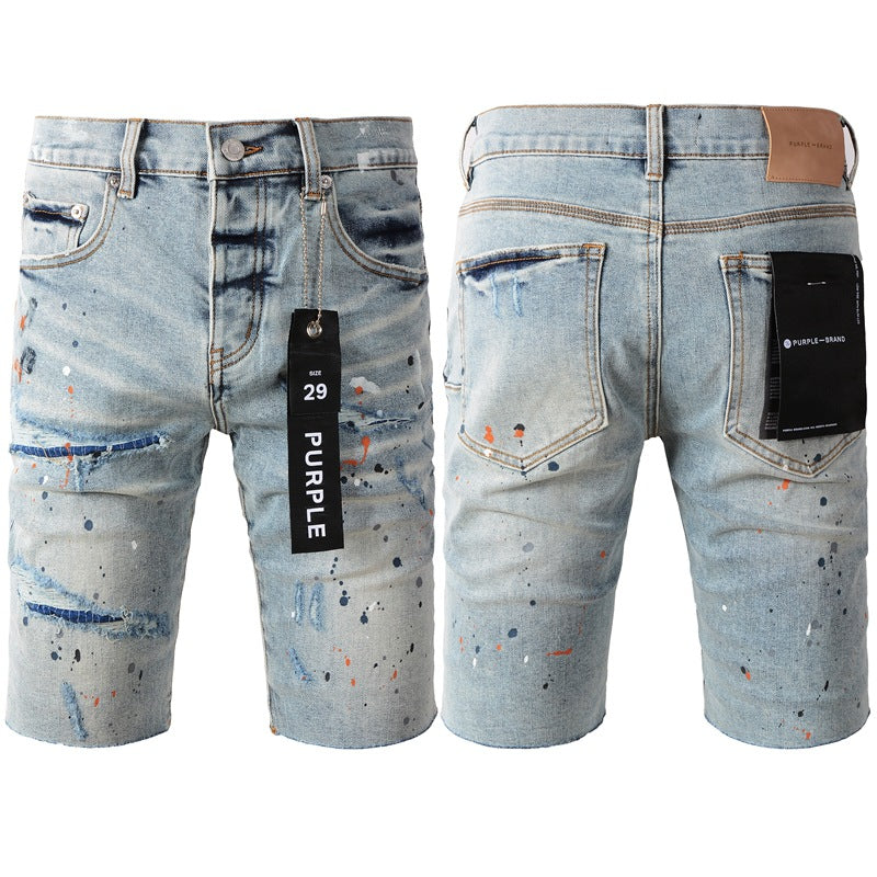 Short en jean bleu tendance 5071 avec une coupe moderne 