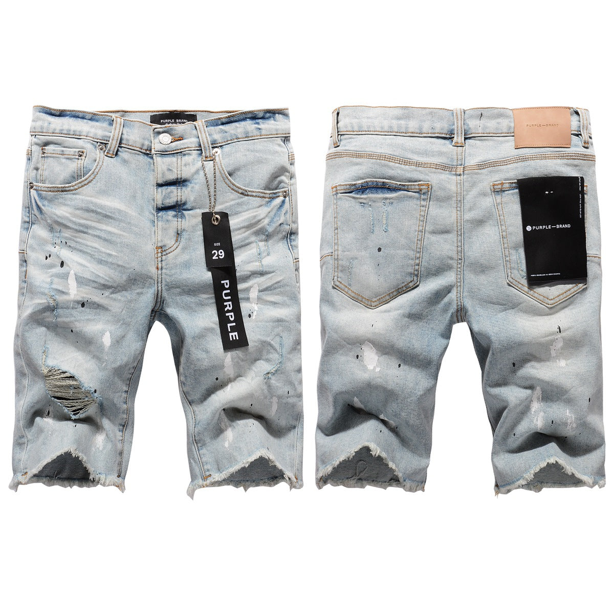 Nouveaux jeans pour hommes Splash Ink Vintage Jean Shorts 