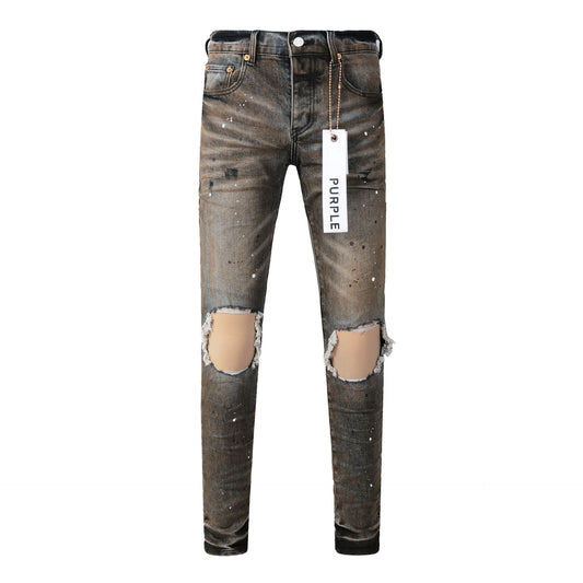 New High Quality Mens Jeans Designer Jeans Distressed Ripped Denim Cargo For Men High Street Fashion