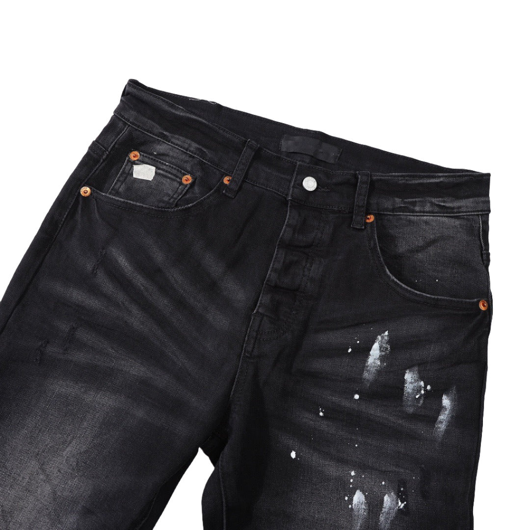 Pantalones vaqueros de diseñador Pantalones vaqueros para hombre Pantalones bordados Pantalones con agujeros Pantalones desgastados de hip hop Más vendidos Última versión 02 