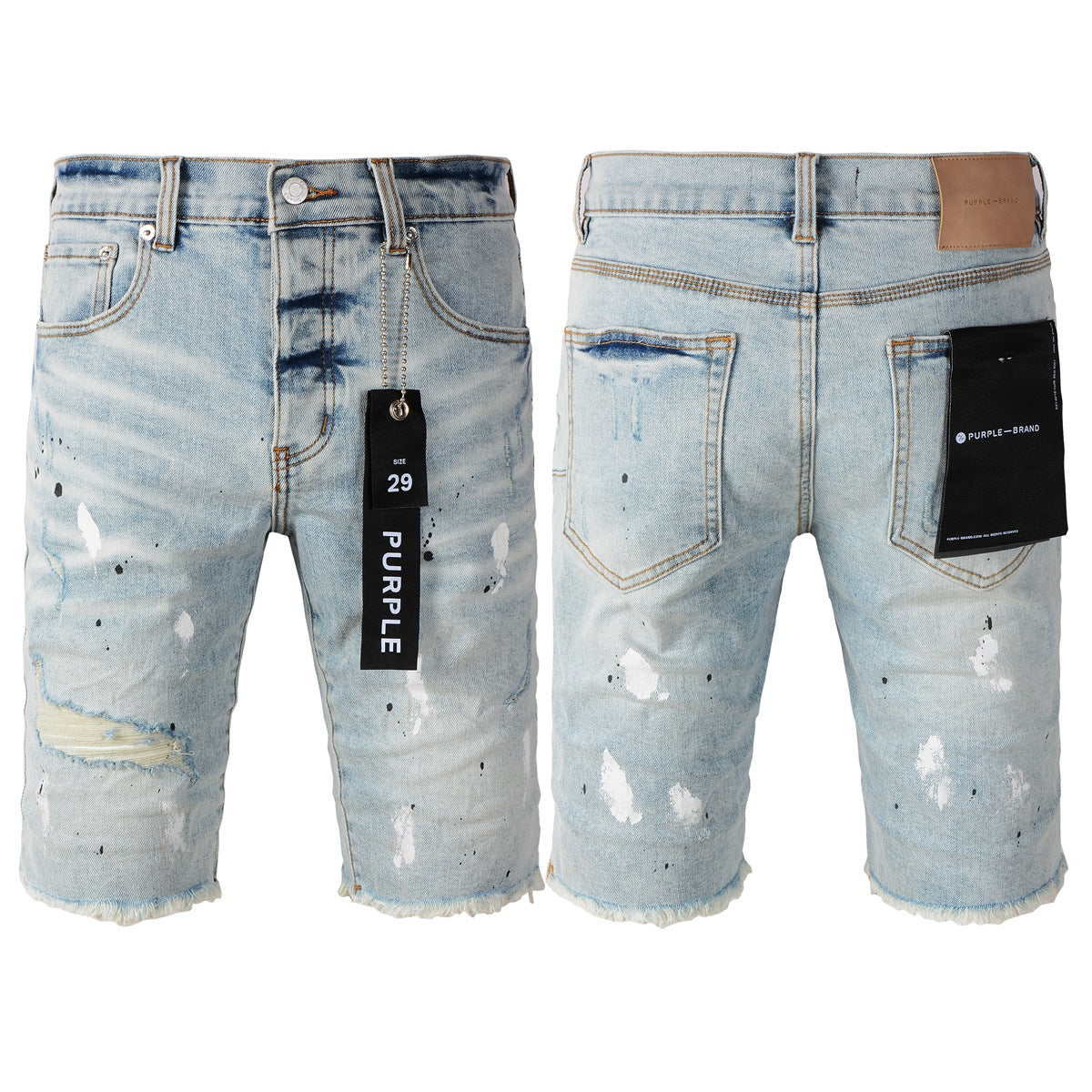 Nouveaux jeans pour hommes Splash Ink Vintage Jean Shorts 