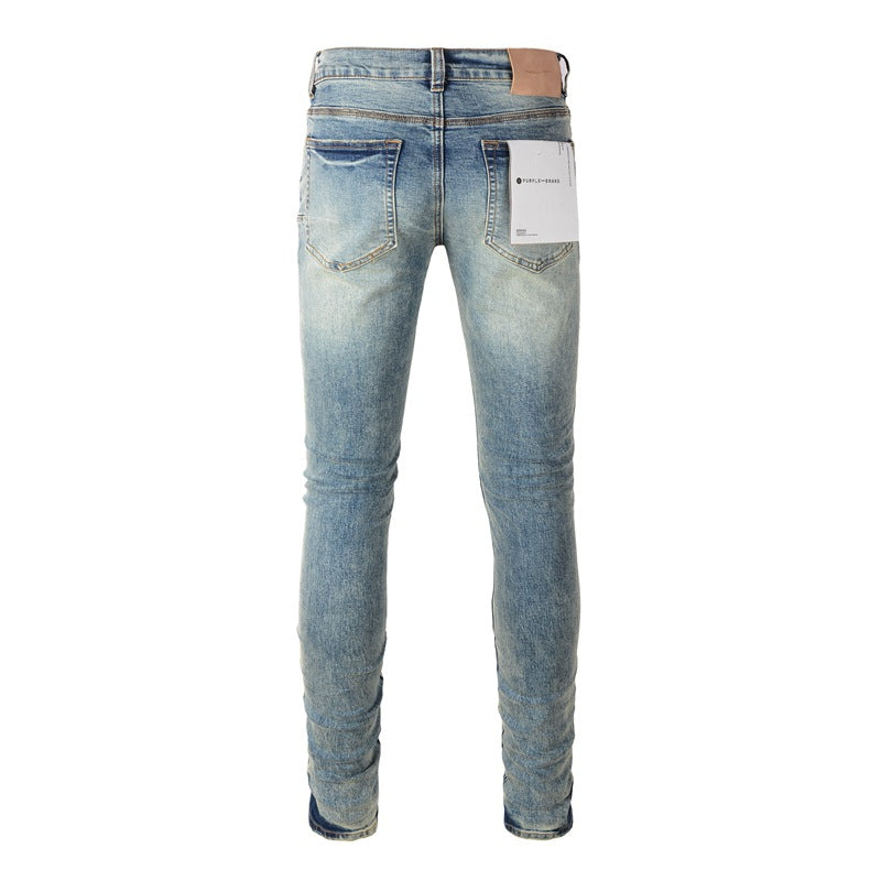 Jeans pour hommes, pantalons en denim de créateur, jambe droite, streetwear rétro, pantalons de survêtement décontractés, pantalons de jogging, Y2k 