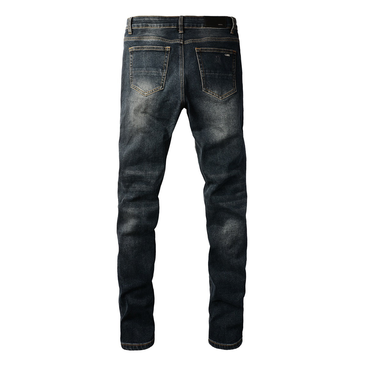 Jeans de créateur pour hommes Jeans pour hommes Jeans High Street Hole Star Patch Pantalons pour hommes et femmes avec broderie d'étoiles Pantalons extensibles Slim Fit Pantalons 40583 