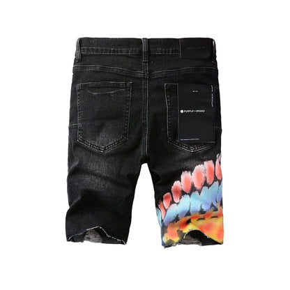 Black Jean Shorts 5085 with a Sleek Design for a Stylish Summer Look