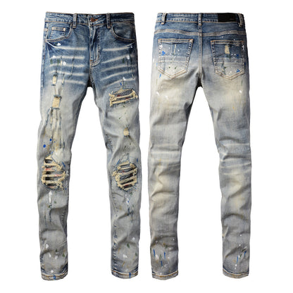 Nouveaux jeans pour hommes Splash Ink Jeans 