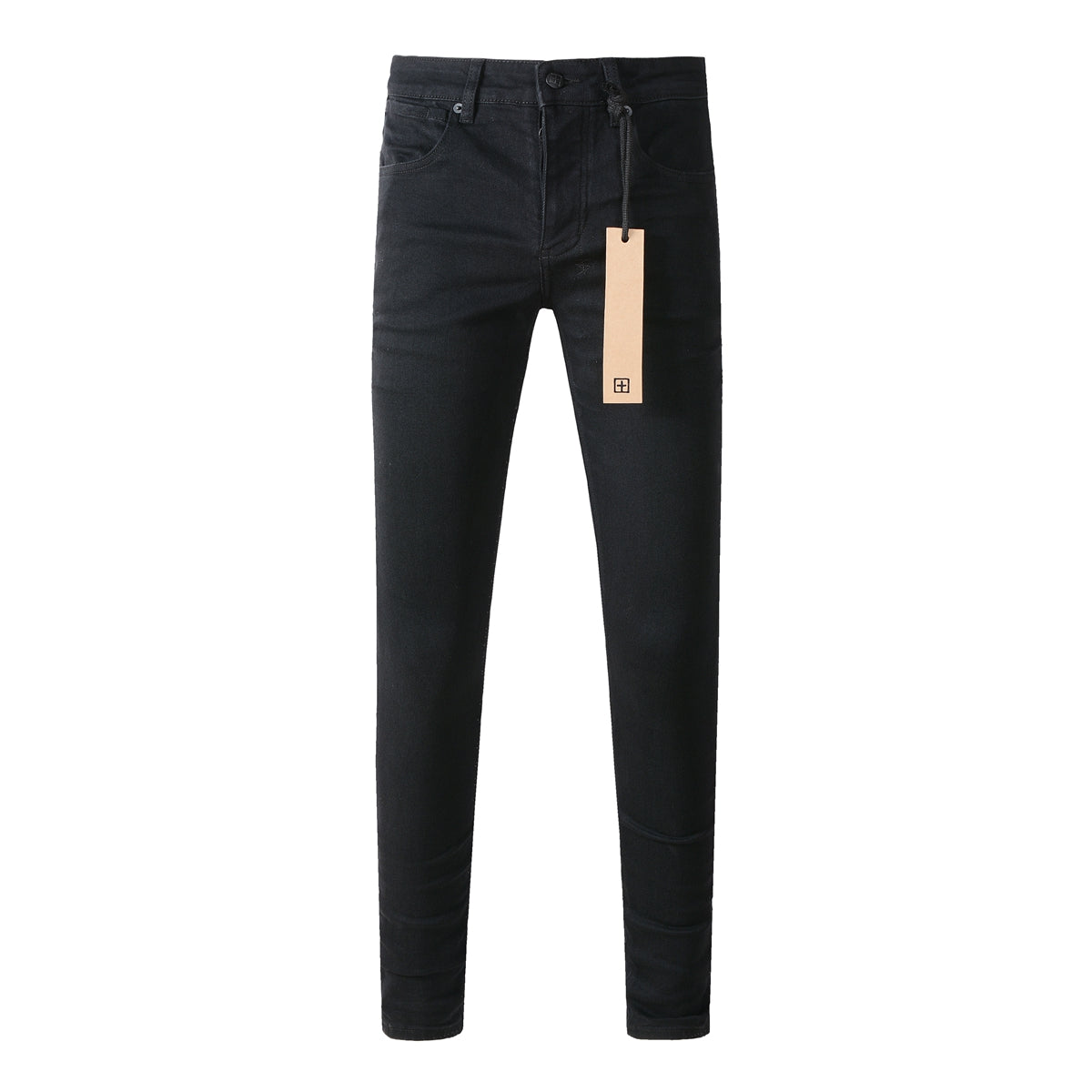 Jean skinny noir classique aux lignes épurées et à la coupe élégante 3004